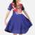 Croatia National Day Family Matching Puletasi and Hawaiian Shirt Hrvatska Checkerboard With Slavic Pattern