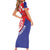 Croatia National Day Family Matching Short Sleeve Bodycon Dress and Hawaiian Shirt Hrvatska Checkerboard With Slavic Pattern