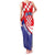Croatia National Day Family Matching Tank Maxi Dress and Hawaiian Shirt Hrvatska Checkerboard With Slavic Pattern