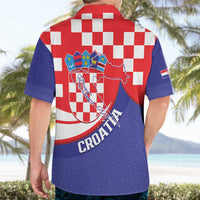 Croatia National Day Hawaiian Shirt Hrvatska Checkerboard With Slavic Pattern