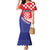 Croatia National Day Mermaid Dress Hrvatska Checkerboard With Slavic Pattern