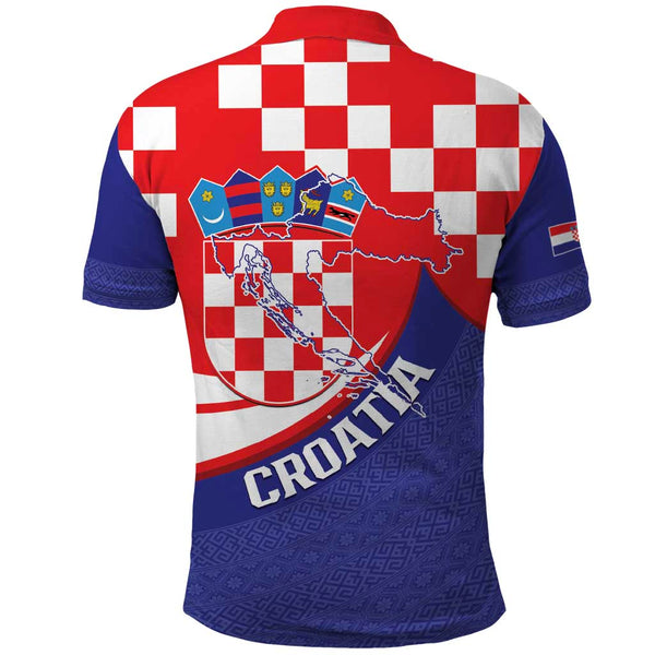 Croatia National Day Polo Shirt Hrvatska Checkerboard With Slavic croatia-national-day-polo-shirt-hrvatska-checkerboard-with-slavic