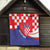 Croatia National Day Quilt Hrvatska Checkerboard With Slavic Pattern