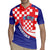 Croatia National Day Rugby Jersey Hrvatska Checkerboard With Slavic Pattern