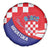 Croatia National Day Spare Tire Cover Hrvatska Checkerboard With Slavic Pattern