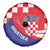 Croatia National Day Spare Tire Cover Hrvatska Checkerboard With Slavic Pattern