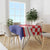 Croatia National Day Tablecloth Hrvatska Checkerboard With Slavic Pattern