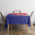 Croatia National Day Tablecloth Hrvatska Checkerboard With Slavic Pattern