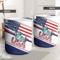 4th Of July United States Laundry Basket USA 250 Years Anniversary Statue Of Liberty