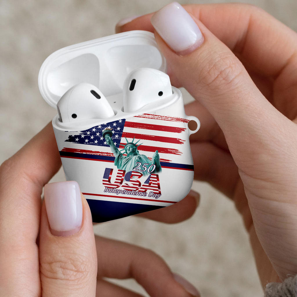 4th Of July United States AirPods Case USA 250 Years Anniversary Statue Of Liberty