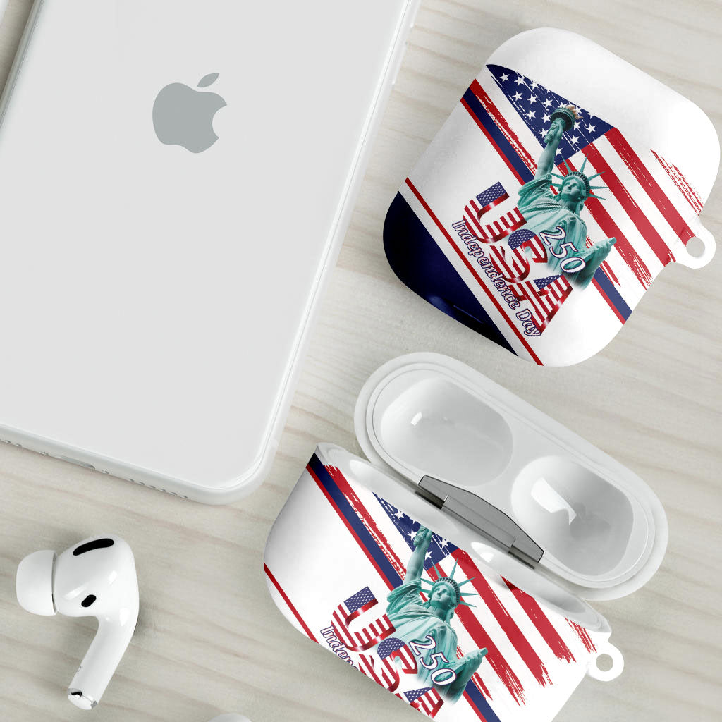 4th Of July United States AirPods Case USA 250 Years Anniversary Statue Of Liberty