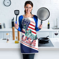 4th Of July United States Apron USA 250 Years Anniversary Statue Of Liberty