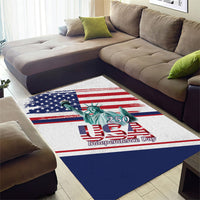 4th Of July United States Area Rug USA 250 Years Anniversary Statue Of Liberty