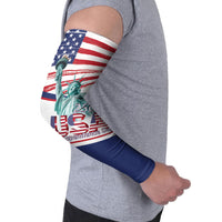 4th Of July United States Arm Sleeves USA 250 Years Anniversary Statue Of Liberty
