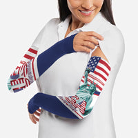 4th Of July United States Arm Sleeves USA 250 Years Anniversary Statue Of Liberty