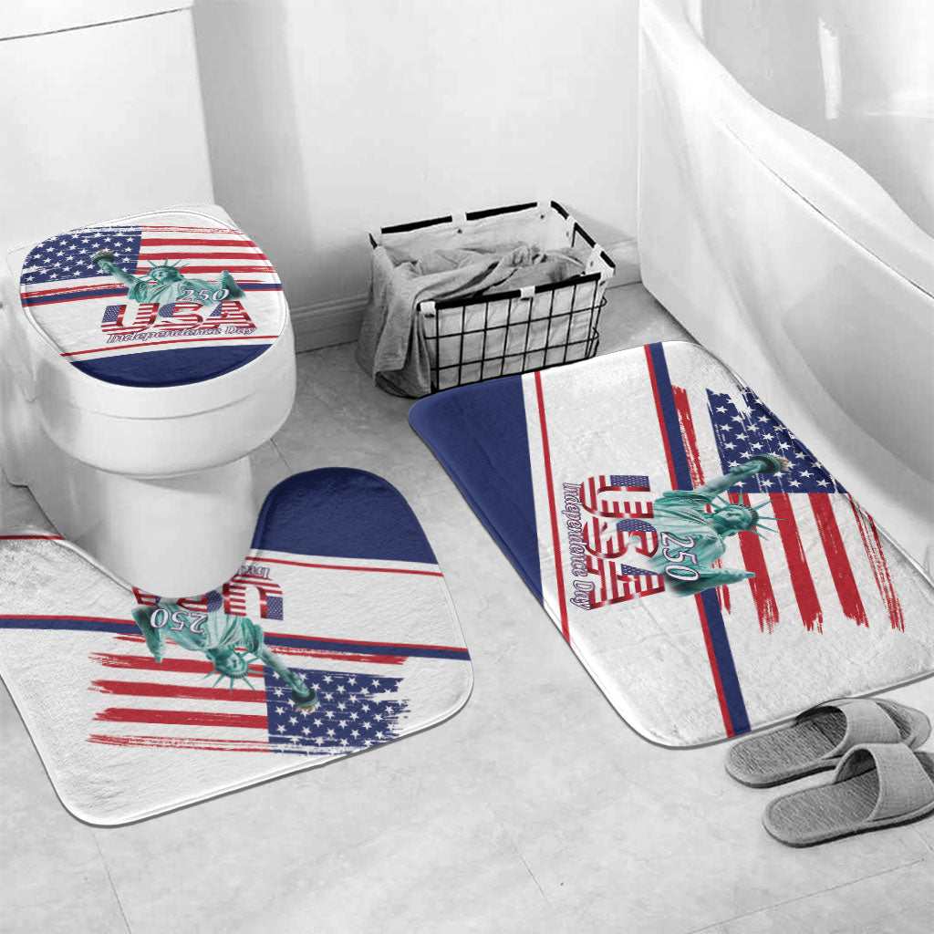 4th Of July United States Bathroom Set USA 250 Years Anniversary Statue Of Liberty