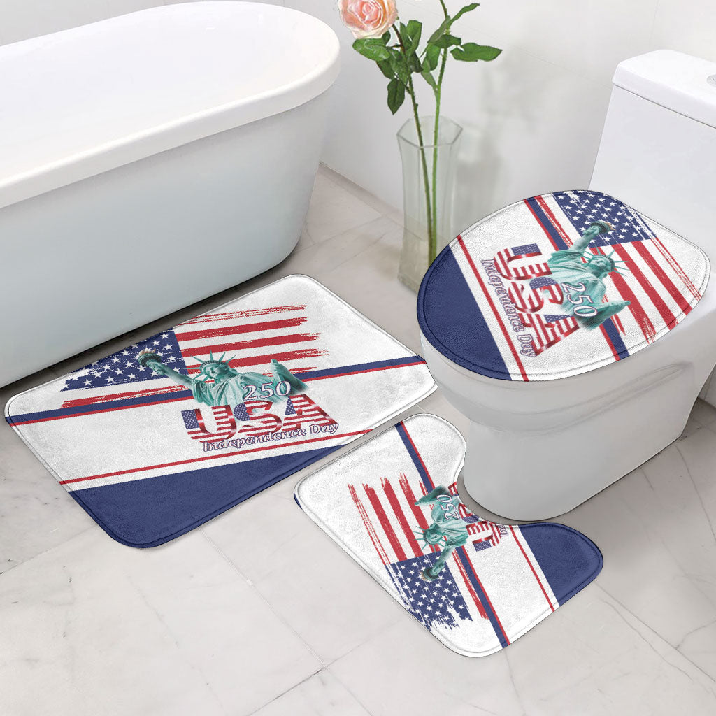 4th Of July United States Bathroom Set USA 250 Years Anniversary Statue Of Liberty