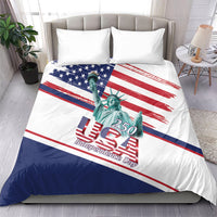 4th Of July United States Bedding Set USA 250 Years Anniversary Statue Of Liberty