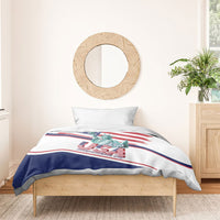 4th Of July United States Bedding Set USA 250 Years Anniversary Statue Of Liberty