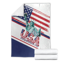 4th Of July United States Blanket USA 250 Years Anniversary Statue Of Liberty