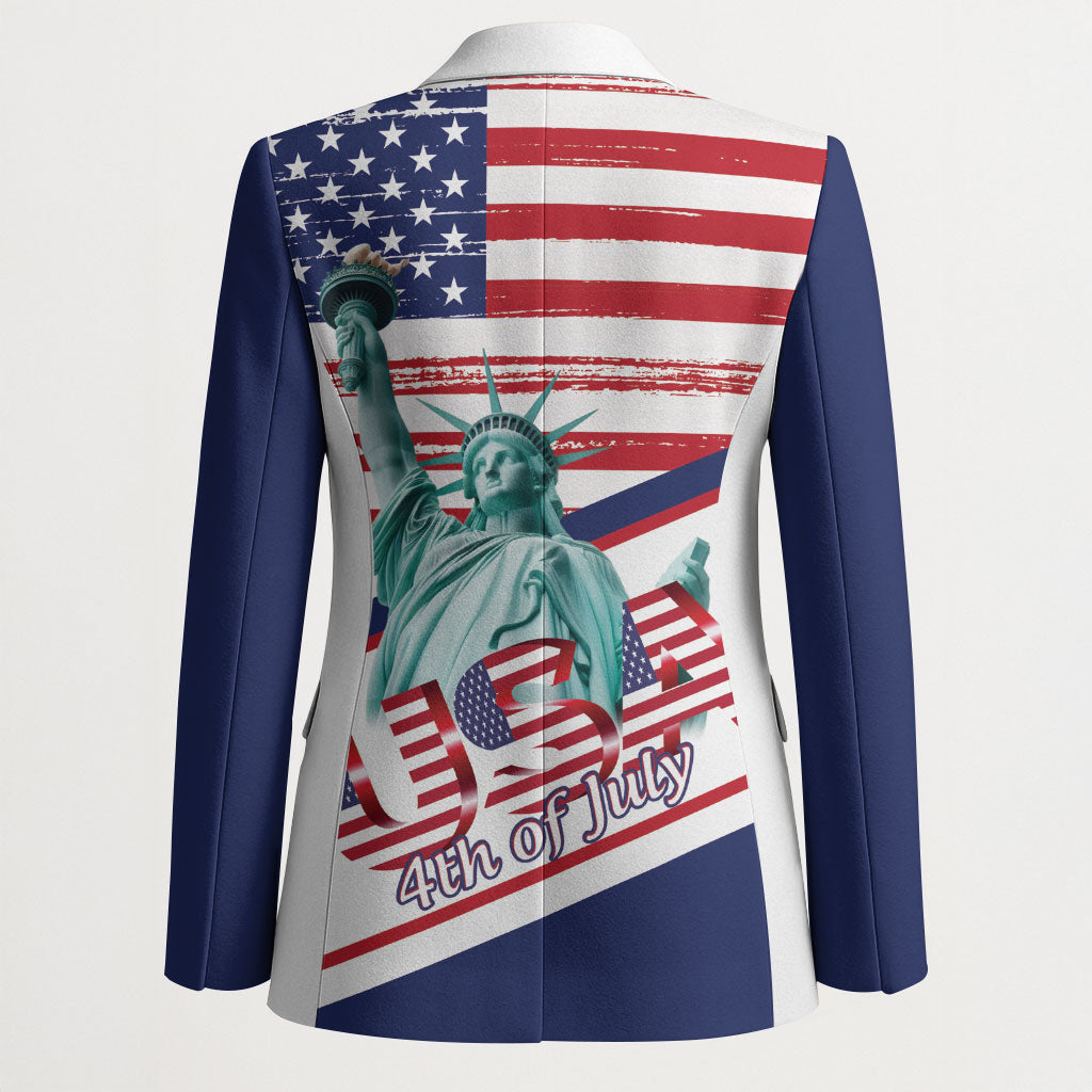 4th Of July United States Blazer USA 250 Years Anniversary Statue Of Liberty