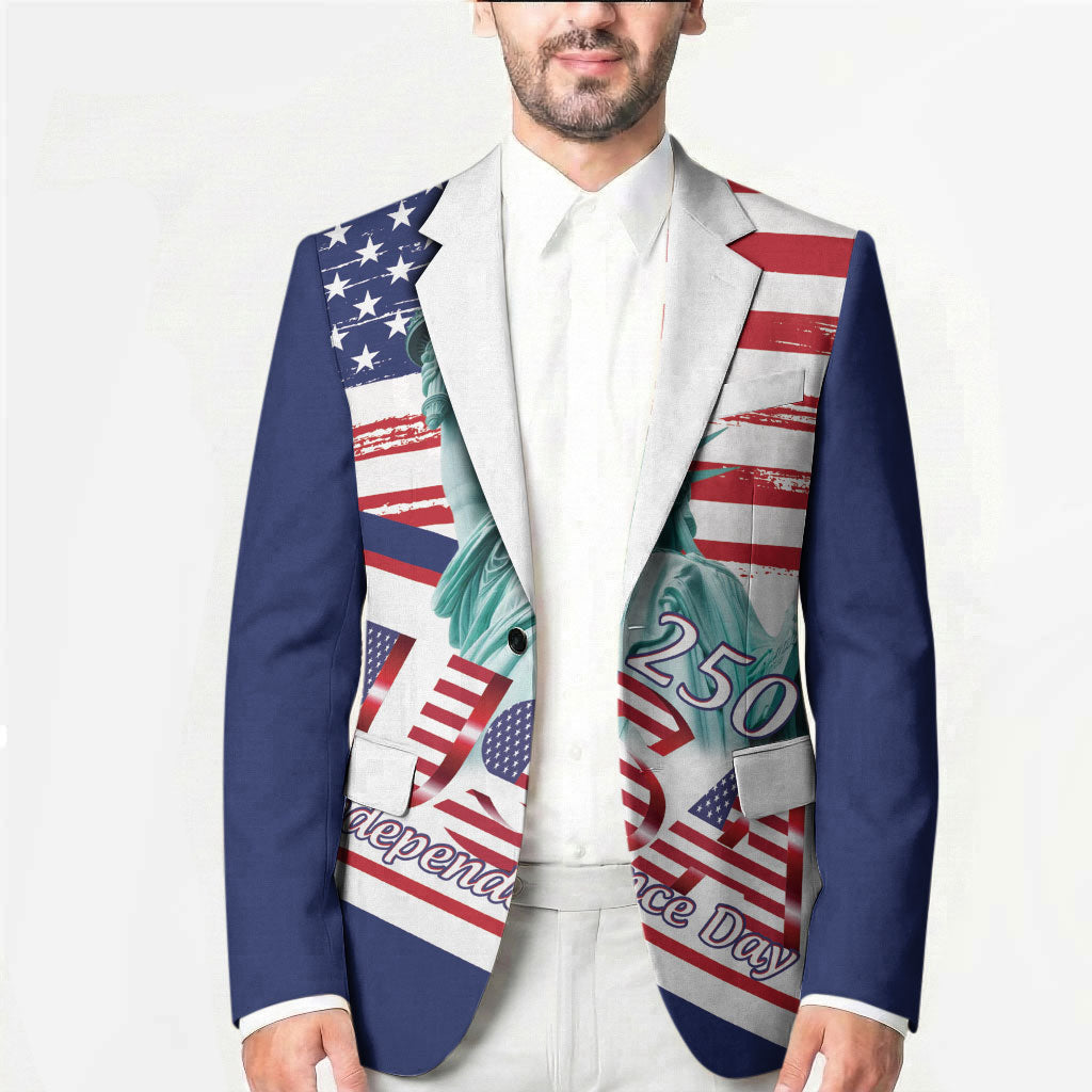 4th Of July United States Blazer USA 250 Years Anniversary Statue Of Liberty