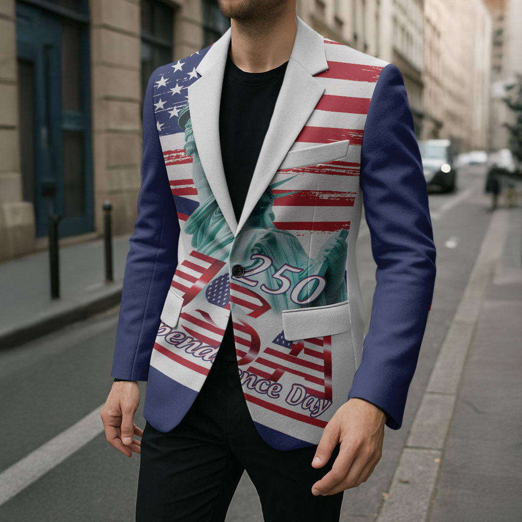 4th Of July United States Blazer USA 250 Years Anniversary Statue Of Liberty