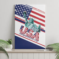 4th Of July United States Canvas Wall Art USA 250 Years Anniversary Statue Of Liberty