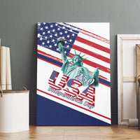 4th Of July United States Canvas Wall Art USA 250 Years Anniversary Statue Of Liberty
