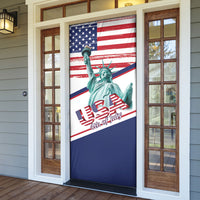 4th Of July United States Door Cover USA 250 Years Anniversary Statue Of Liberty