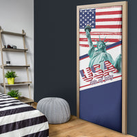 4th Of July United States Door Cover USA 250 Years Anniversary Statue Of Liberty