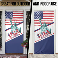 4th Of July United States Door Cover USA 250 Years Anniversary Statue Of Liberty