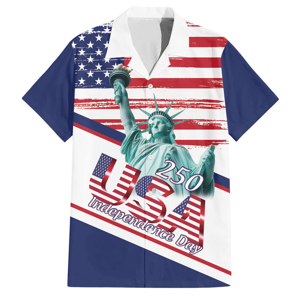 4th Of July United States Hawaiian Shirt USA 250 Years Anniversary Statue Of Liberty