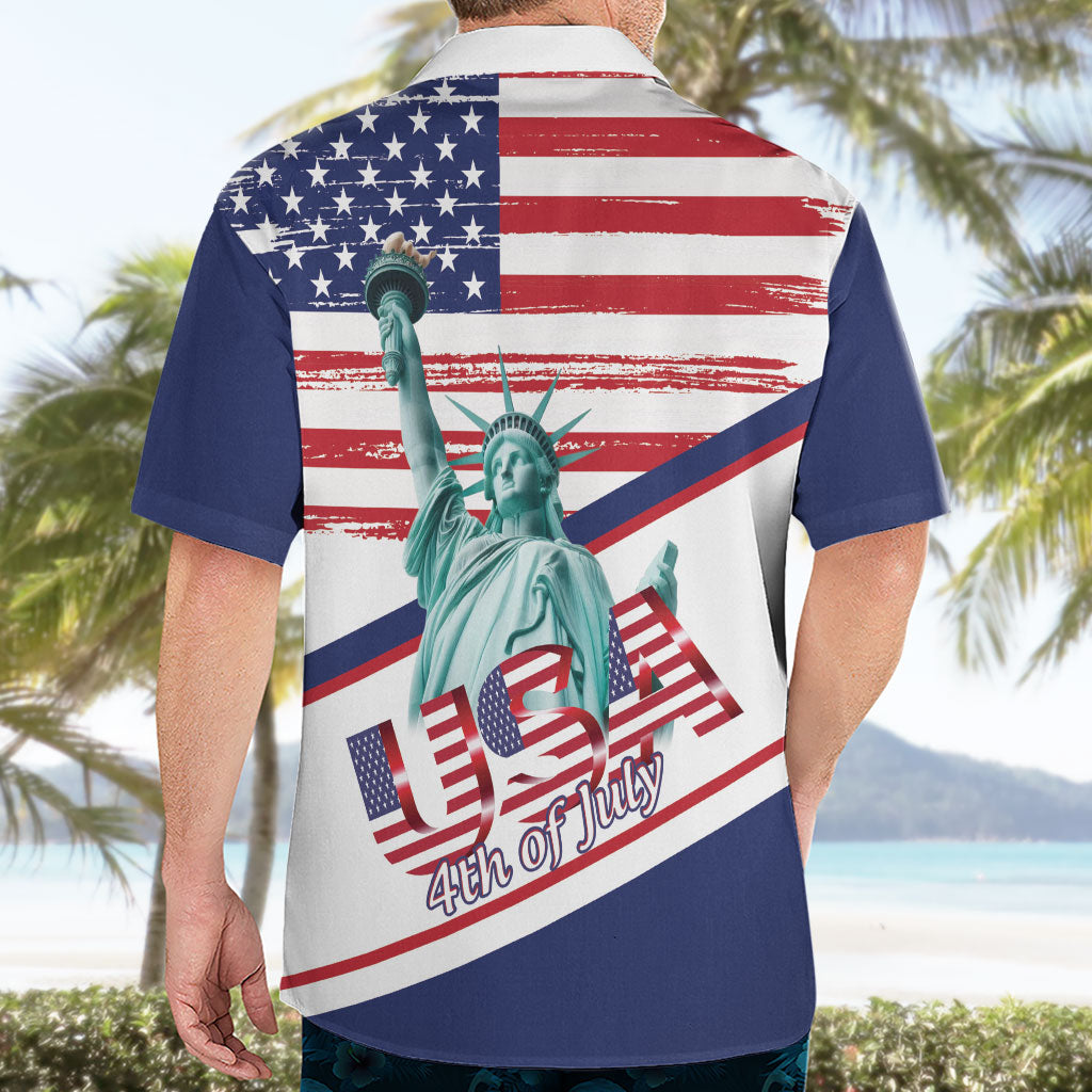 4th Of July United States Hawaiian Shirt USA 250 Years Anniversary Statue Of Liberty