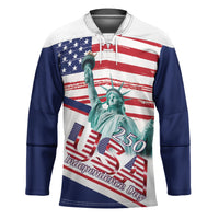 4th Of July United States Hockey Jersey USA 250 Years Anniversary Statue Of Liberty