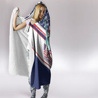 4th Of July United States Hooded Blanket USA 250 Years Anniversary Statue Of Liberty