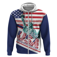 4th Of July United States Hoodie USA 250 Years Anniversary Statue Of Liberty