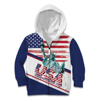 4th Of July United States Kid Hoodie USA 250 Years Anniversary Statue Of Liberty