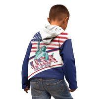 4th Of July United States Kid Hoodie USA 250 Years Anniversary Statue Of Liberty