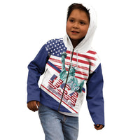 4th Of July United States Kid Hoodie USA 250 Years Anniversary Statue Of Liberty