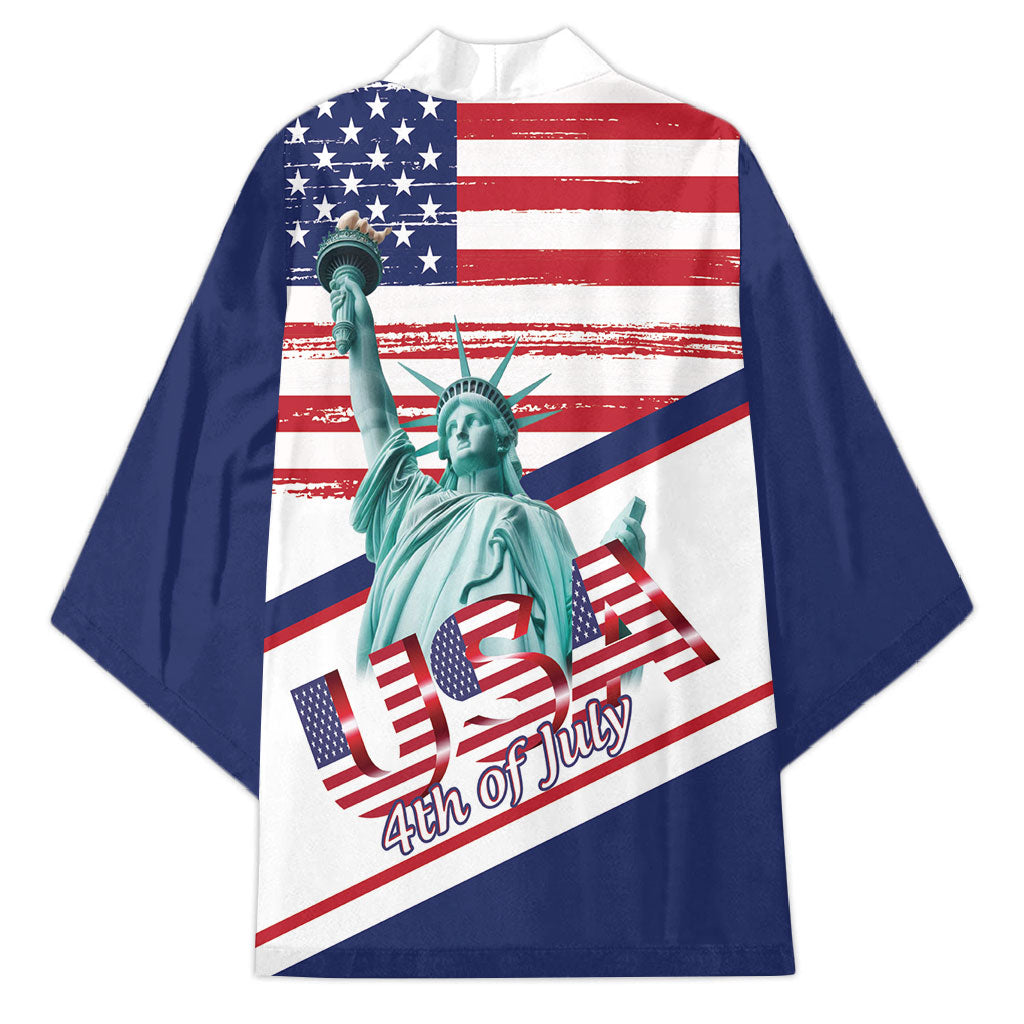 4th Of July United States Kimono USA 250 Years Anniversary Statue Of Liberty