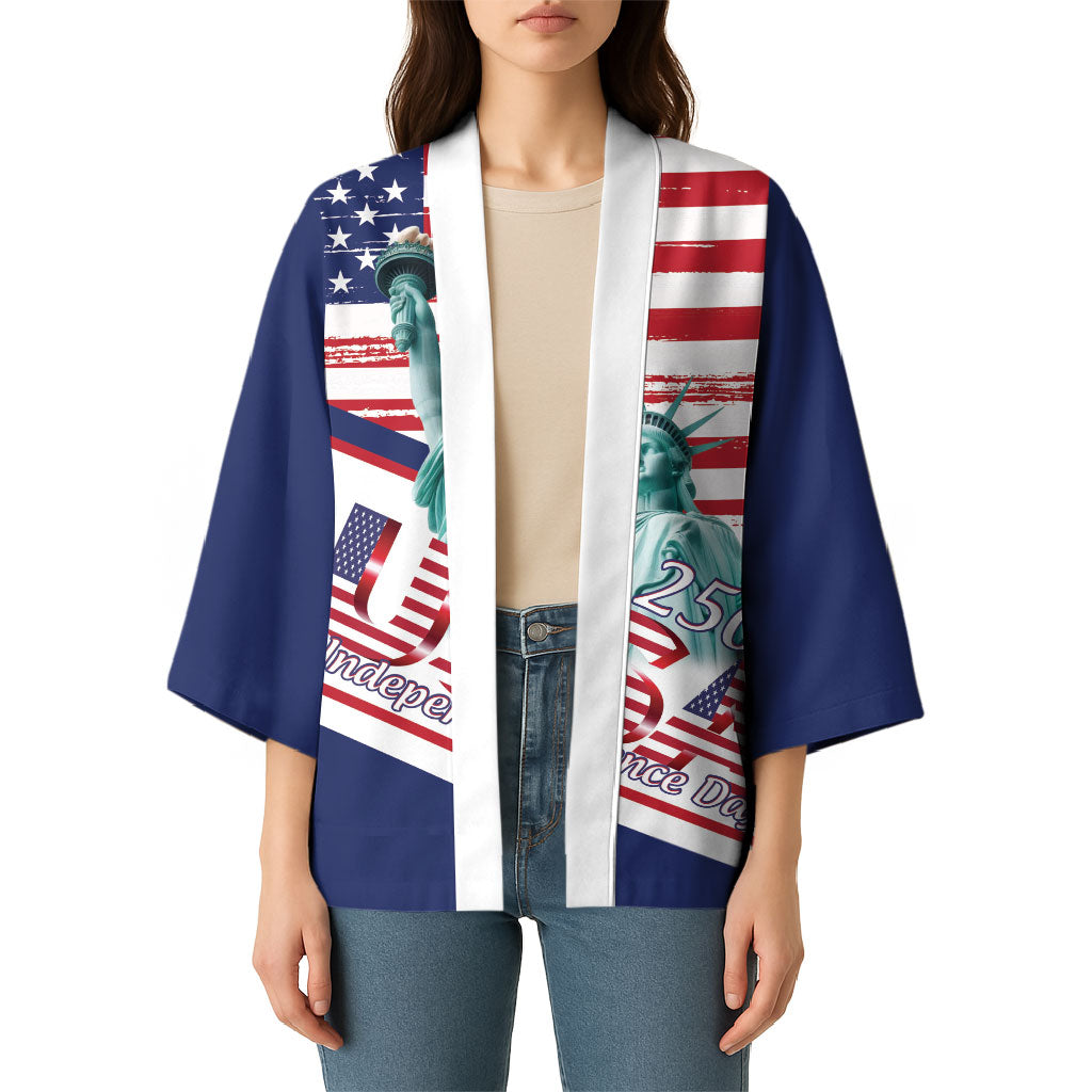 4th Of July United States Kimono USA 250 Years Anniversary Statue Of Liberty