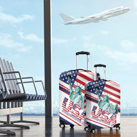 4th Of July United States Luggage Cover USA 250 Years Anniversary Statue Of Liberty