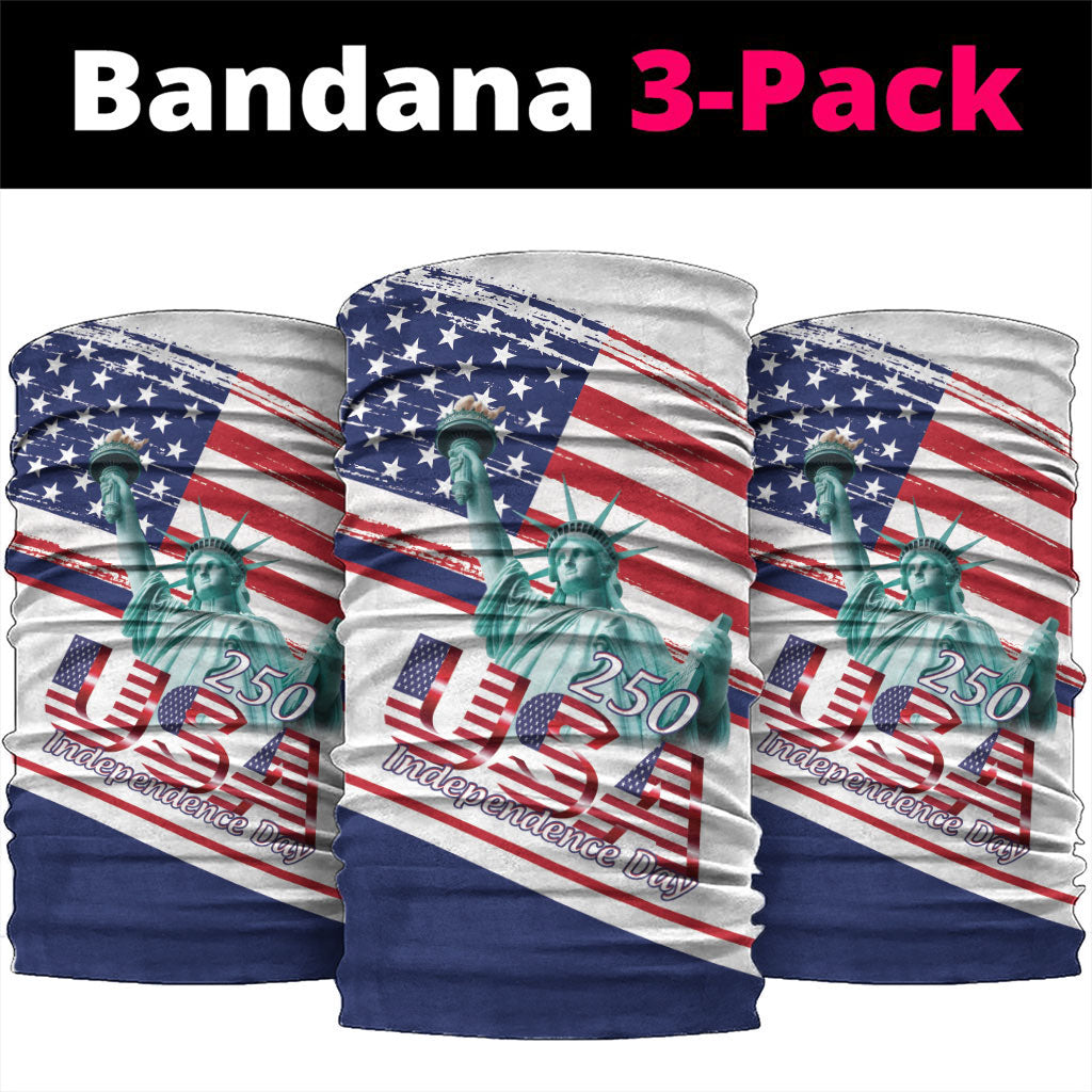 4th Of July United States Neck Gaiter USA 250 Years Anniversary Statue Of Liberty