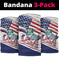 4th Of July United States Neck Gaiter USA 250 Years Anniversary Statue Of Liberty