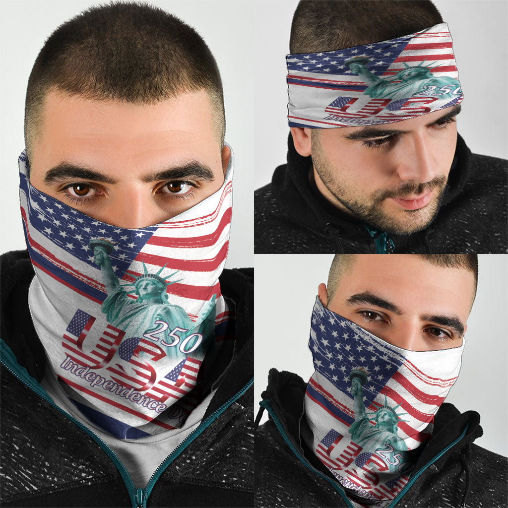 4th Of July United States Neck Gaiter USA 250 Years Anniversary Statue Of Liberty