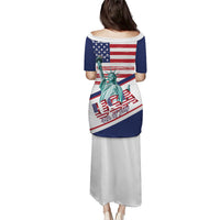 4th Of July United States Puletasi USA 250 Years Anniversary Statue Of Liberty