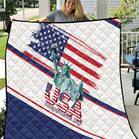 4th Of July United States Quilt USA 250 Years Anniversary Statue Of Liberty