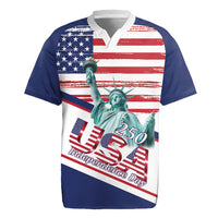 4th Of July United States Rugby Jersey USA 250 Years Anniversary Statue Of Liberty