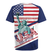 4th Of July United States Rugby Jersey USA 250 Years Anniversary Statue Of Liberty